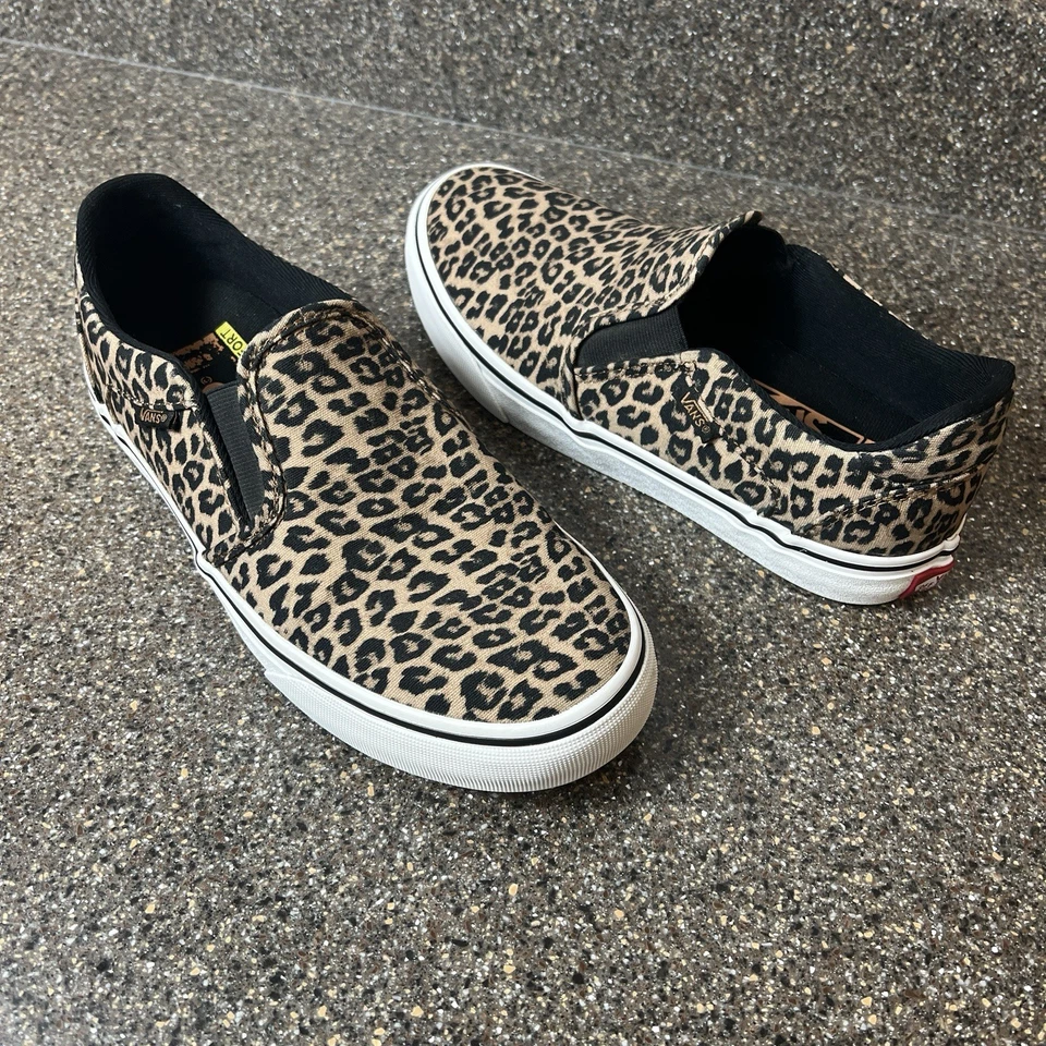 Vans Deluxe Comfort Classic Slip On Skater Shoes Cheetah Print Women's 8 Sneaker - Image 4 of 4