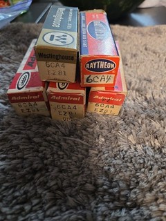 0339 Lot Of 5 6ca4 Ez81 Vacuum TUBES