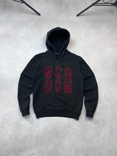 Alexander McQueen, Alexander McQueen MCQ hoodie Big Logo Vintage Size S Black