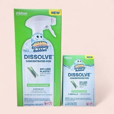 Scrubbing Bubbles Dissolve Starter Kit & Refills NEW