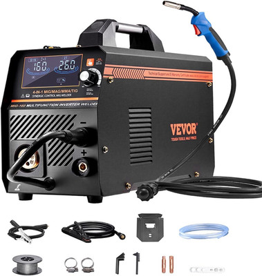 4-In-1 Gas Mig/Flux Core Mig/Stick/Lift TIG Multi-Process Welder Machine, 110V/2