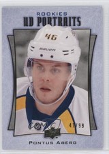 2016-17 Upper Deck UD Portraits Rookie Gold Foil 41/99 Pontus Aberg #P-62 6eg
