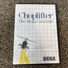 Choplifter (Sega Master System, 1986) CIB Complete Tested Working W/ Manual