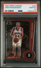 1999 TOPPS CHROME #232 JONATHAN BENDER PSA 10