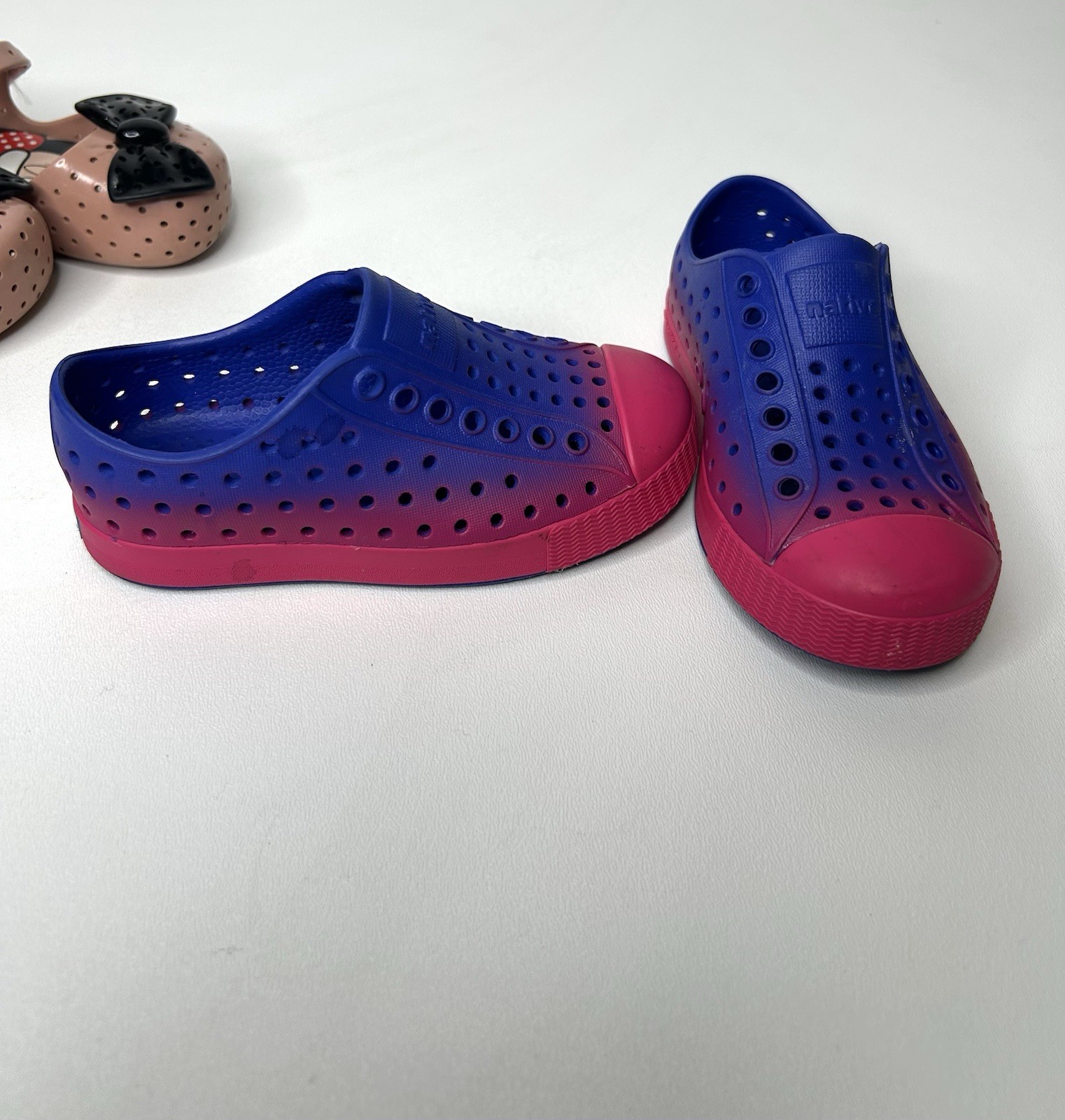 Lotto Mini Scarpe Melissa Topolino Minnie Taglia 8 9 Native Disney Vacanze Estate Bambini