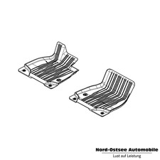 Original Mercedes Gummimatten Fußmattenn EQE V295 Dynamic Squares 2-teilig vorne