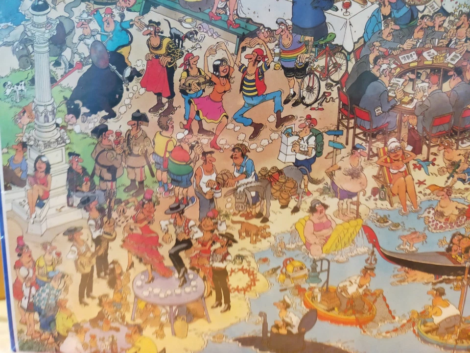 Jumbo Jan Van Haasteren 'United Europe 5000 Piece Jigsaw Puzzle Sealed Box  1992 - image 2 of 4