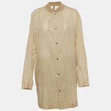 Dior Homme Cream Nylon Semi Sheer Short Coat M