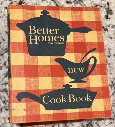 Vintage 1953 Better Homes & Gardens New Cookbook Gingham Cover Meredith Antique