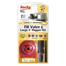 Korky 830MP QuietFill Platinum Complete Flush Valve & Flapper Repair Kit