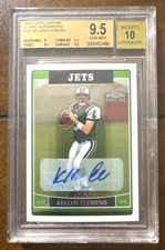 2006 Topps Chrome Football KELLEN CLEMENS Auto Rookie Card #225 Jets, BGS 9.5. rookie card picture
