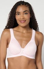 Breezies Wild Rose Seamless Underwire Support Bra Fashion Barely Pink C/42 New