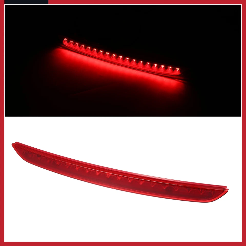 Tercera luz de freno trasera de alto nivel Nº8J0945097 para Audi TT 2.0L A/T Quattro rojo Foto 4 de 4