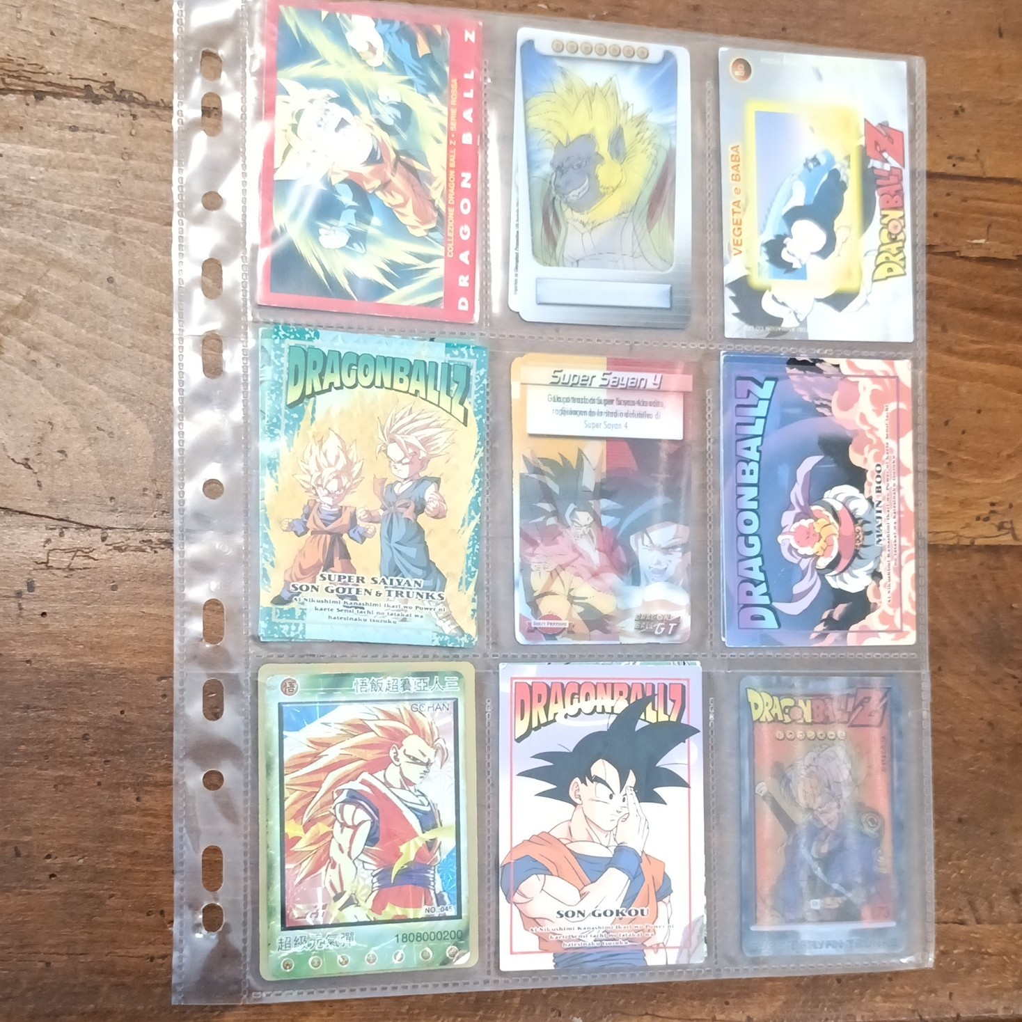 Lotto carte Dragon Ball Z/GT , 34 carte mix