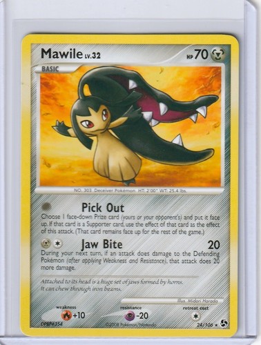 Mawile 24/106 Great Encounters Set 2008 Pokemon TCG Regular Vintage NM