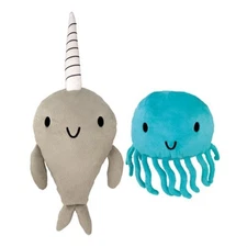 Narwhal and Jelly Plush Set: 14 and 7 W/Tentacles (Soft Toysoft or Plush Toy)