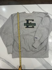 Eastern University Vintage Gray Sweatshirt CS Size x Large Made In USA 80s