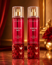 2 Bath Body Works FOREVER RED Fine Fragrance Body Mist Spray 8 Oz