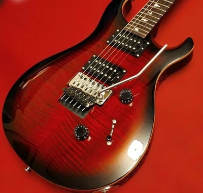 PRS SE Custom 24 Floyd Fire Red Burst Safe Packing! - image 1 of 4
