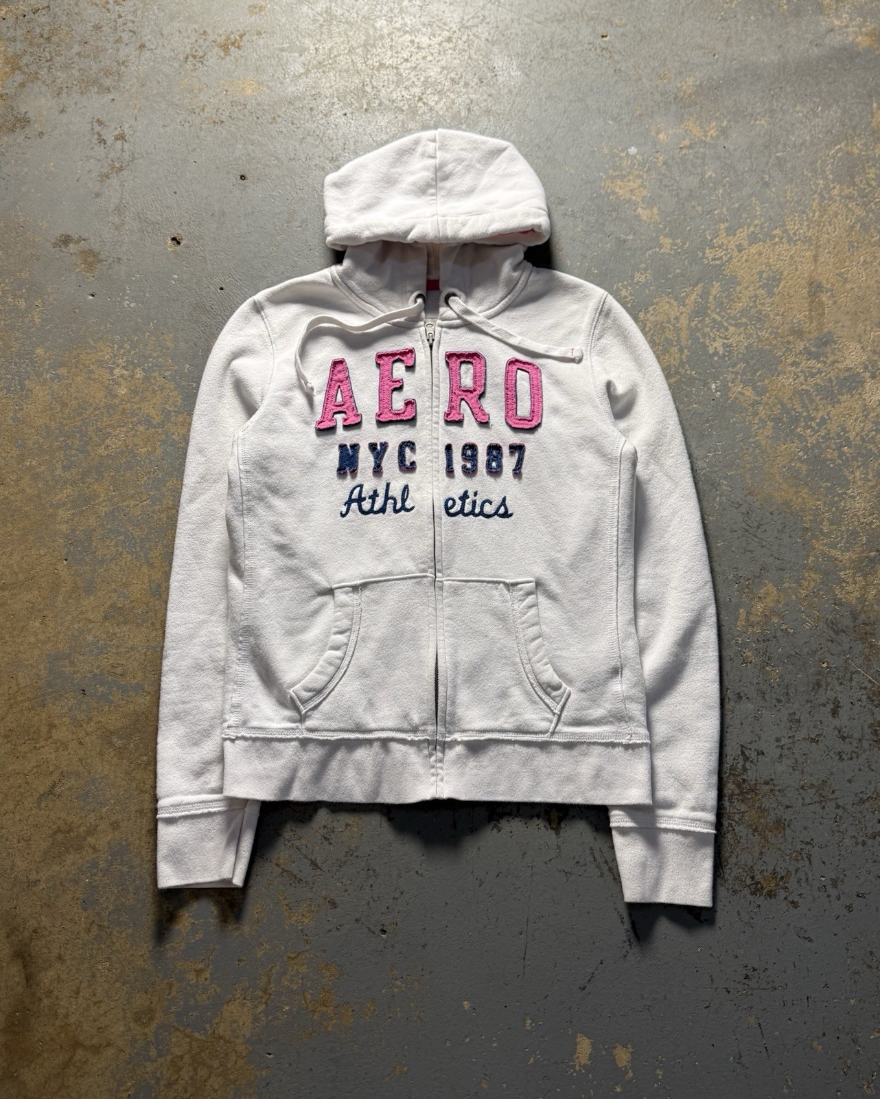 Y2K Women’s Aeropostale Hooded Zip Up Jacket Coat-Size Large