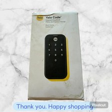 Yale Master Lock Electronic Keypad Deadbolt in Black Suede Finish | BRAND NEWW