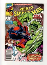 Web Of Spider-Man #69B 1990 FN+ Newsstand Variant Marvel Comics
