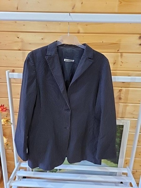 Women Jil Sander Jacket Black Cotton 40 / L / 48