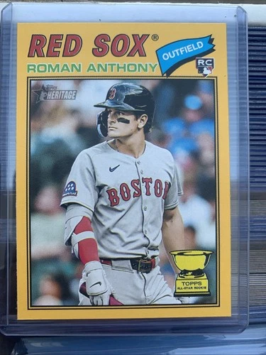 2026 Topps Heritage - Dark Yellow Border - #86 Roman Anthony RC