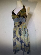 Fresh Produce Women's Vintage Dresses Size M, Butterfly Pattern with Pocket