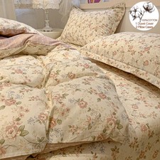 Floral Style Bedding Set 3 Piece Duvet Cover Pillowcase NO Sheet Bedclothes