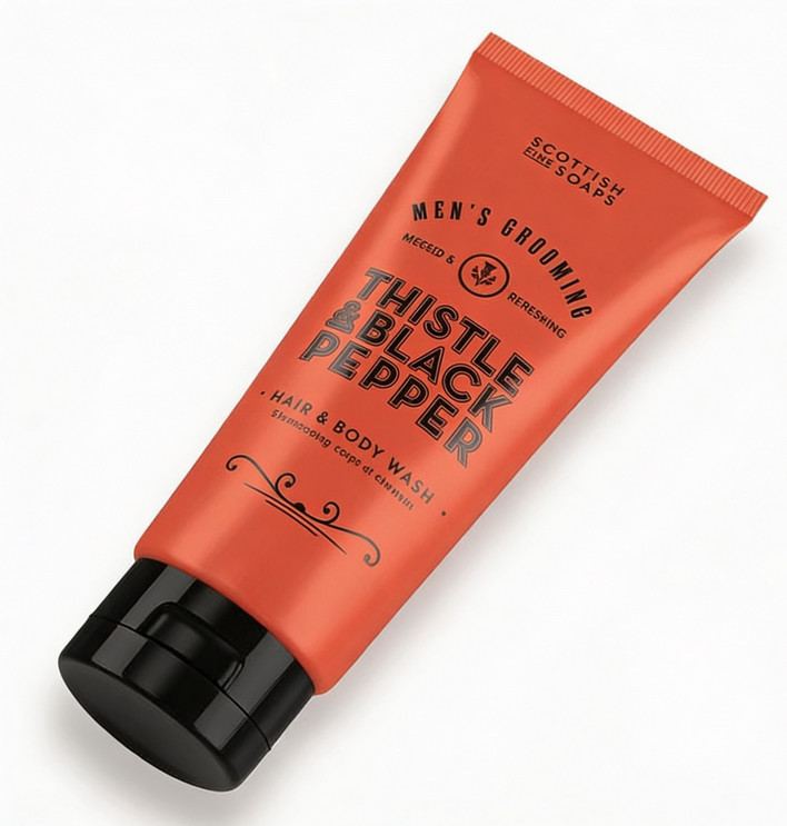 Scottish Thistle And Black Pepper Gents Hair And Body Wash 200ml