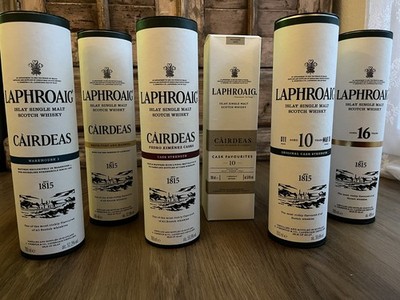 6x Laphroaig - Cairdeas 2021,2022,2023, 2024 - 10 Cask Strength Batch #011 - 16