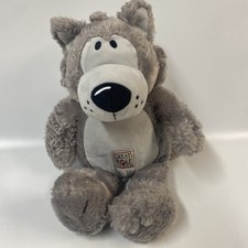 Great Wolf Lodge Gray Plush Stuffed Animal Toy Large Grey Fiesta 15" Soft EUC