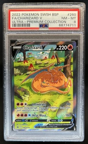 2022 Pokemon SWSH Black Star Promos Charizard V #SWSH260 PSA 8