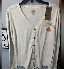 Iowa State Cyclone Long Sleeve Tie Front Shirt NWT Size S