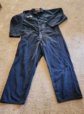 Vtg Universal Coveralls Workwear Uniform Chicago Durable Press Mens 48 Blue USA