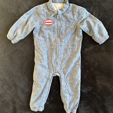 Gap infant denim jumpsuit, similar in style to vintage baby workwear rompers