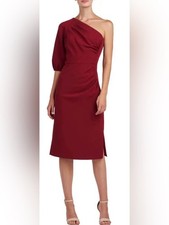 NEW Kay Unger Brea One-Shoulder Sheath Cocktail Dress sz 0