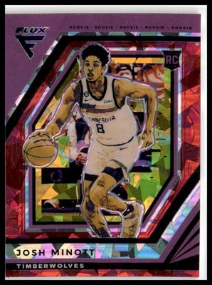2022-23 Panini Flux #248 Josh Minott Red Cracked Ice