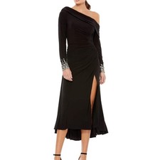 Ieena for Mac Duggal - 26485 One-Shoulder Ruched Cocktail Dress