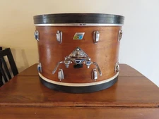 Vintage 1971 Ludwig 14" x 24" ProBeat Bass Drum 3 ply Clear Maple Shell +T-Post