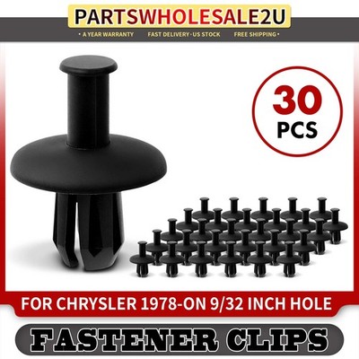 30x 9/32 in. Grille Clips Push Type Fender Shield Fastener for Chrysler 1978-on