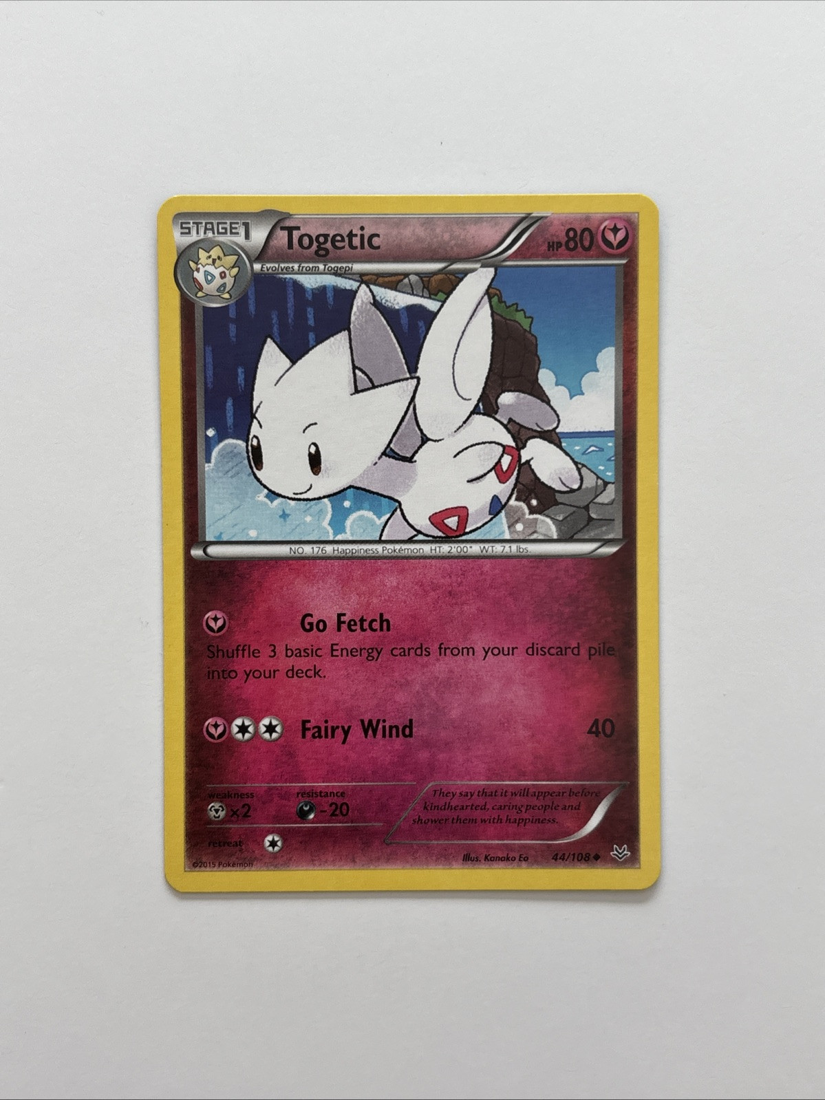 Togetic 44/108 NM Pokemon Roaring Skies XY Fast & secure shipping