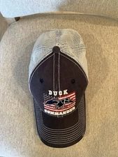 Duck Commander Duck Dynasty Navy White American Flag Baseball Cap Patriotic Hat