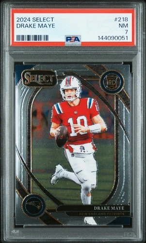 2024 PANINI SELECT #218 DRAKE MAYE ROOKIE RC PSA 7