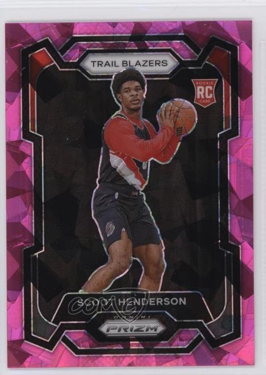 2023-24 Panini Prizm Pink Ice Prizm Scoot Henderson #141 Rookie RC