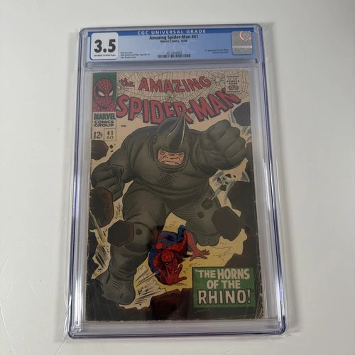 1966 Amazing Spider-Man #41 CGC 3.5 First Rhino Appearance Key