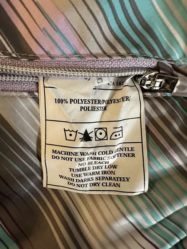 Chaleco de club de golf para mujer grande multicolor sin mangas cremallera completa reversible usado Foto 2 de 4