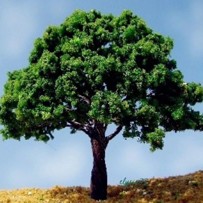 2PC Miniatures Lot Green Trees HO/OO Scale Garden Plants Railway Scene Model - Image 2 of 2