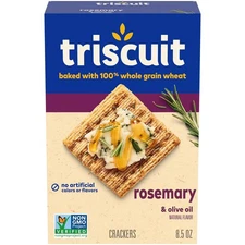 Triscuit Rosemary & Olive Oil Whole Grain Wheat Crackers, Lunch Snacks, Snack Cr
